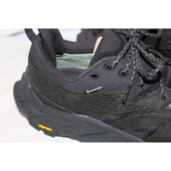 NIB Hoka One Men\'s Anacapa Low GTX Hiking Sneaker Hiking Sneakers BLACK SZ 8.5